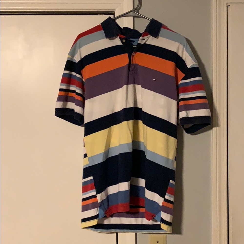 Striped Tommy Hilfiger Polo Size:L